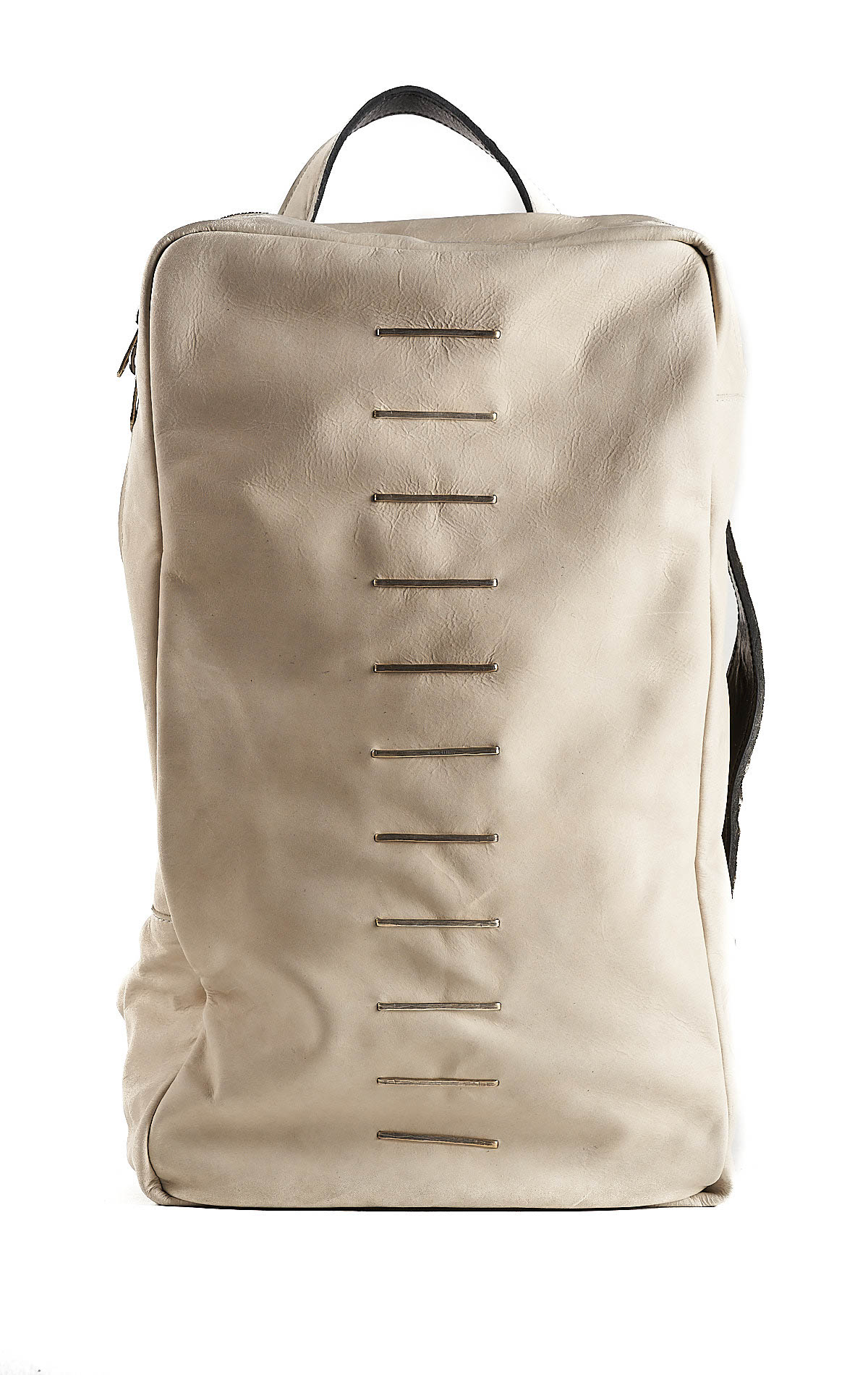 daniele basta leather and silver bags - FRONT